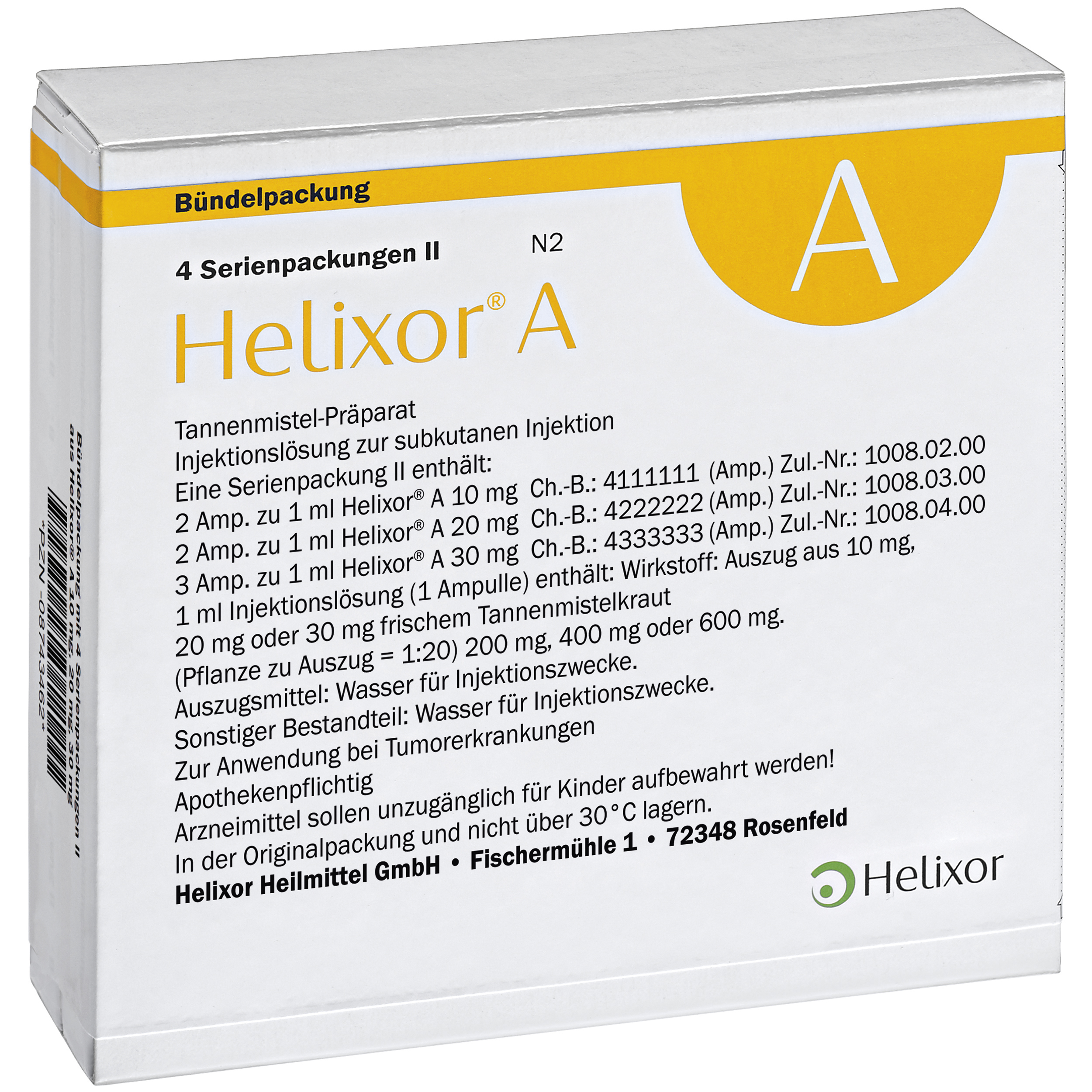 HELIXOR A Serienpackung II Ampullen